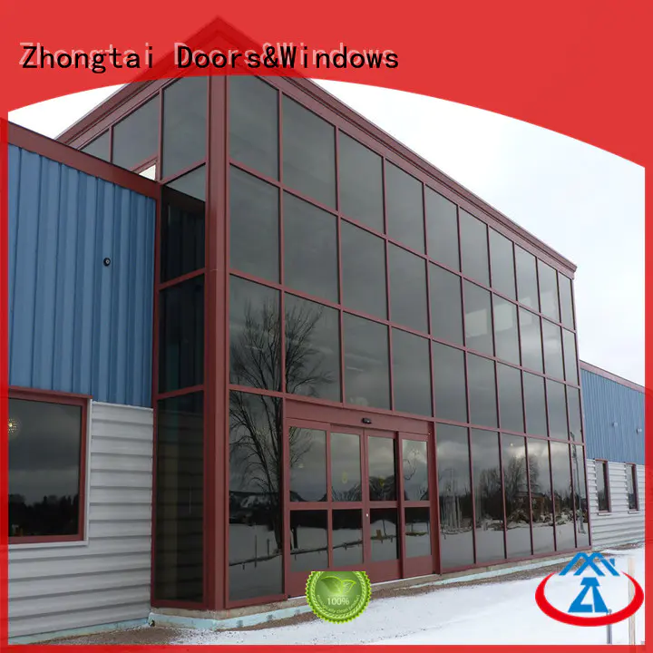 Zhongtai latest glass curtain wall supply for office