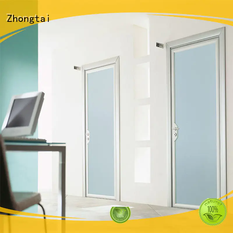 Zhongtai french aluminium french doors supply for office building