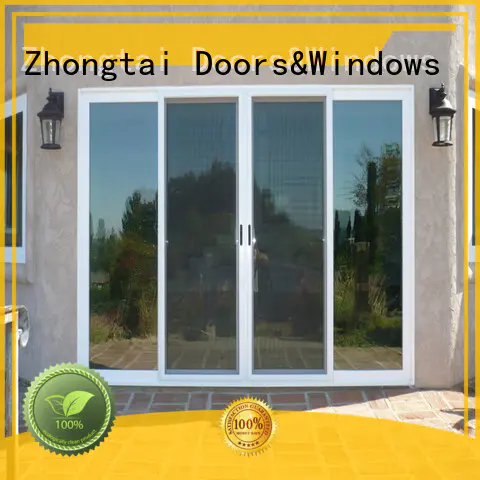 Zhongtai insulation aluminium french doors company for shopping mall