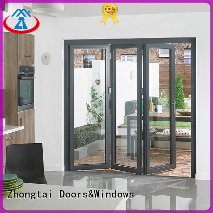 Zhongtai classical Aluminium Folding Door for business for house