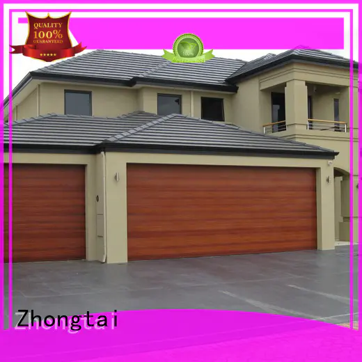 Zhongtai insulation aluminum garage doors factory for commercial streets