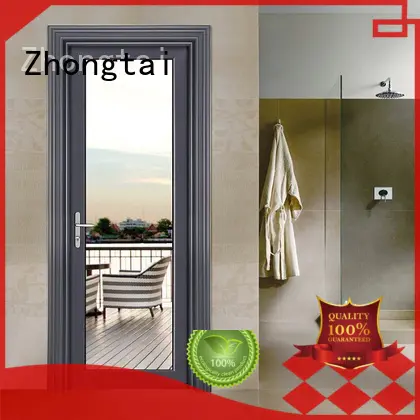 Zhongtai high quality aluminium bifold doors prices company for cafe shop