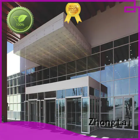 glass resist impacts thermal insulation anti-aging Zhongtai Brand glass curtain wall