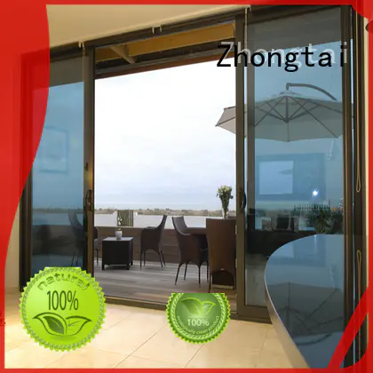 Zhongtai high quality aluminium sliding door supply for villa