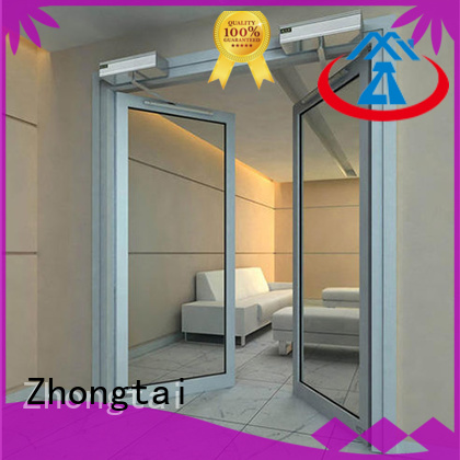 Zhongtai professional aluminium french doors suppliers for shopping mall
