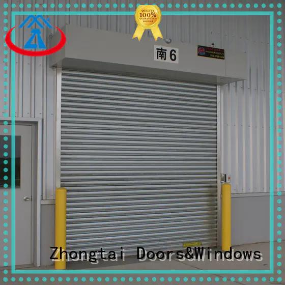 rainproof durable corrosion prevention steel roll up doors high quality Zhongtai Brand