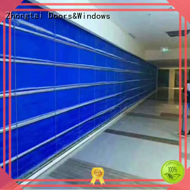Zhongtai super steel fire door supply for hypermarkets
