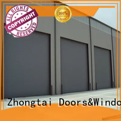 Zhongtai high quality steel roll up doors company for house