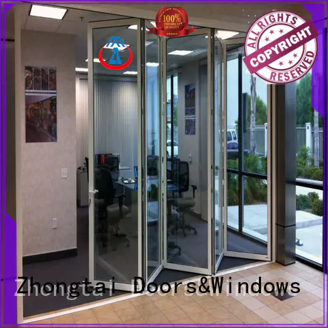 Zhongtai New Aluminium Folding Door suppliers for hotel