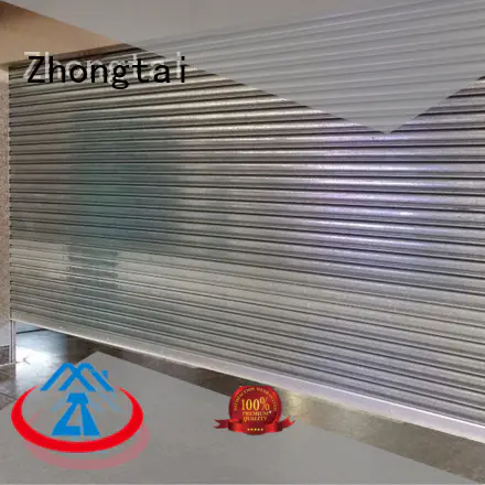 durable corrosion prevention steel shop doors Zhongtai Brand