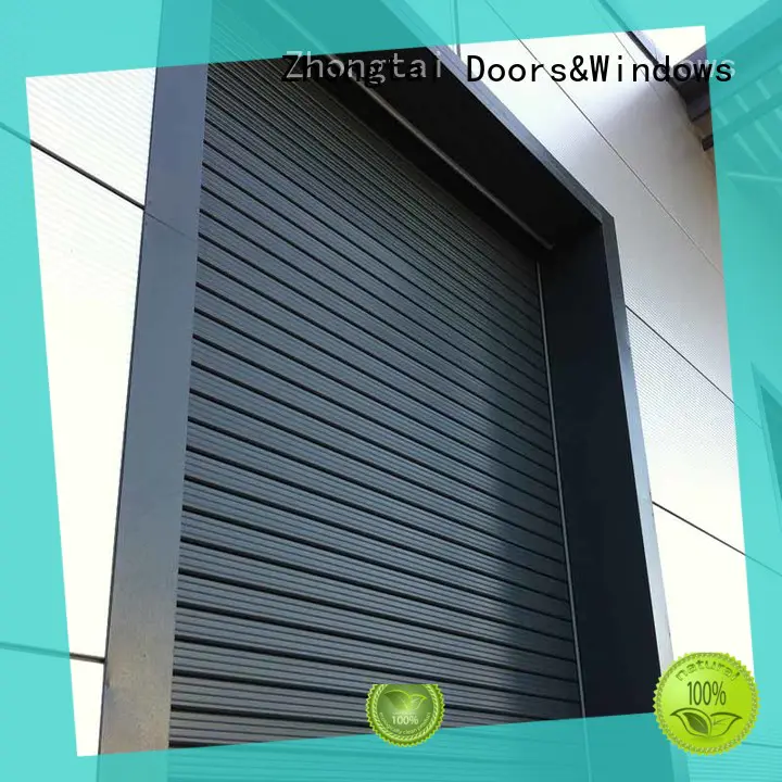 Zhongtai aluminium industrial roller shutter doors supply for factory