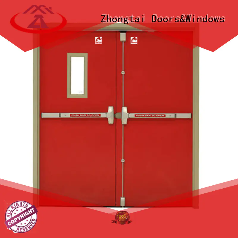 Zhongtai single fire resistant door supply for hospital