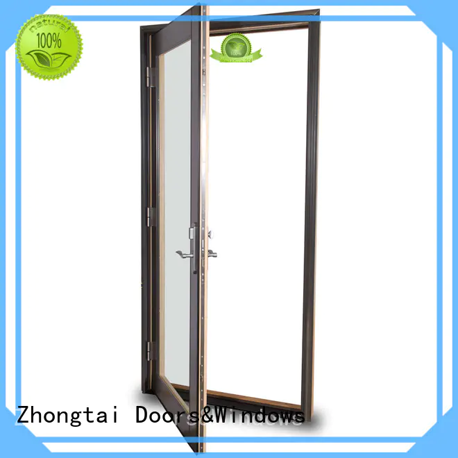 Zhongtai two aluminium patio doors for sale for cafe shop