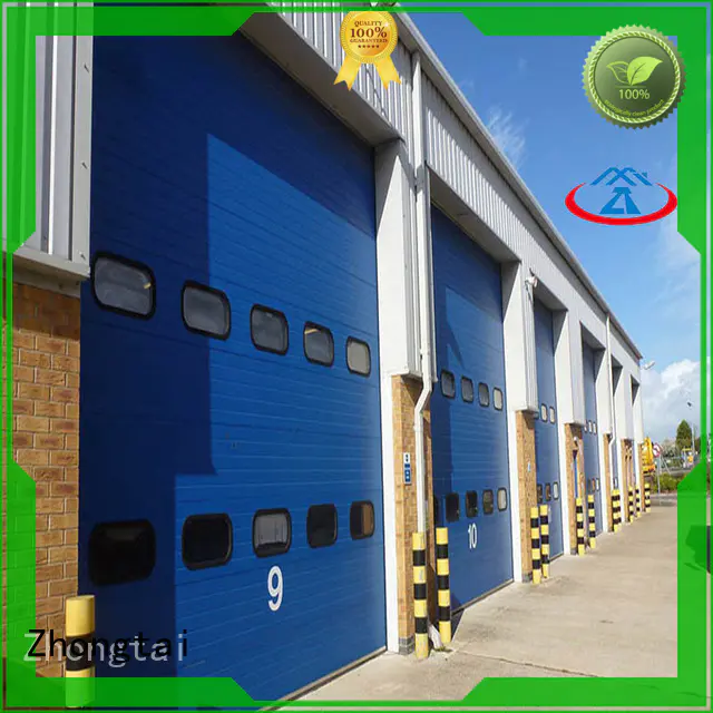 customize automatic industrial garage doors durable Zhongtai Brand