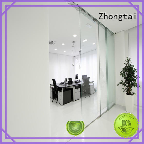 Zhongtai Best Frameless Glass Door company for lavatory