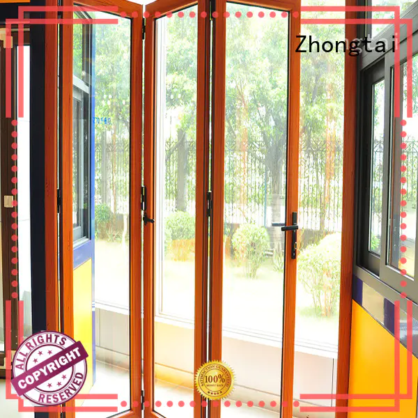 Zhongtai design Aluminium Folding Door manufacturers for high-grade villas