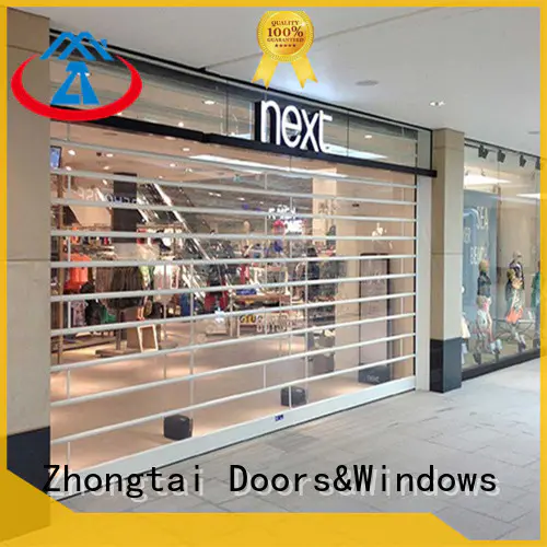 Zhongtai beautiful shop roller doors for business for shop