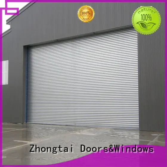 Zhongtai warehouse impact doors supply for garage