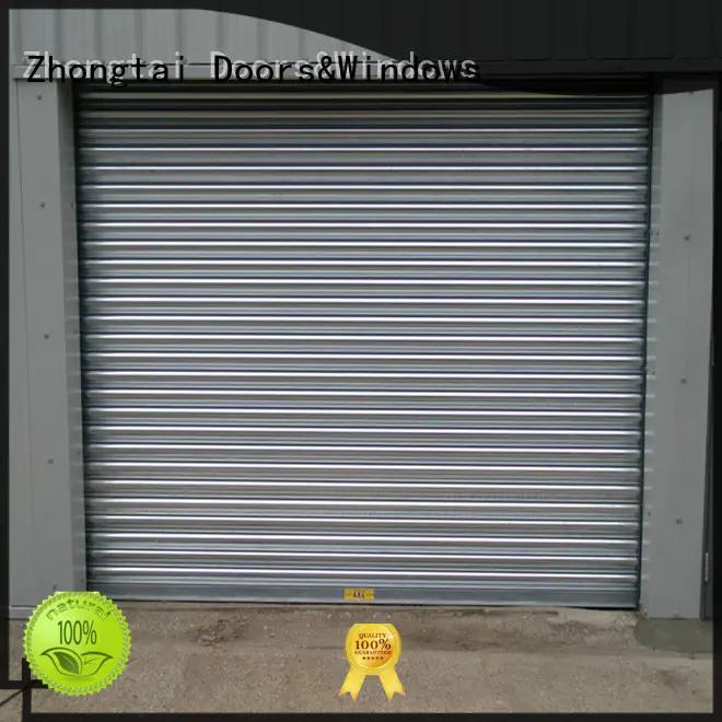 Zhongtai steel steel roll up doors for sale for warehouse
