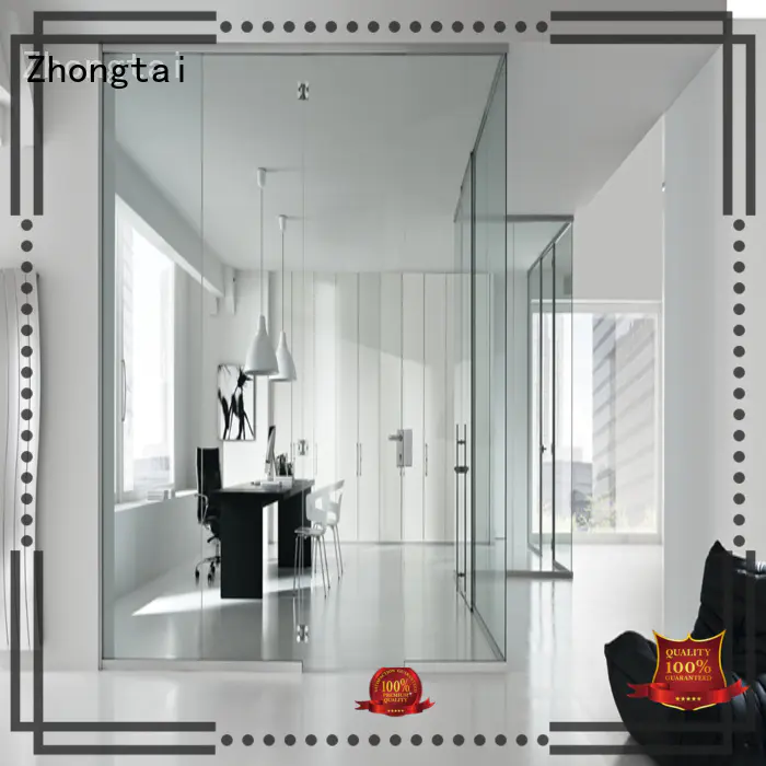 Zhongtai door Frameless Glass Door for business for indoor