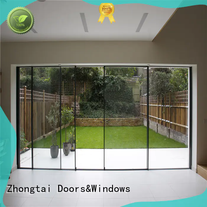 Zhongtai frame aluminium sliding door factory for villa
