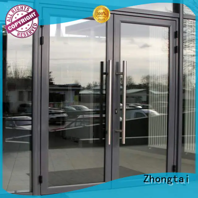 Zhongtai panel aluminium french doors supply for villa