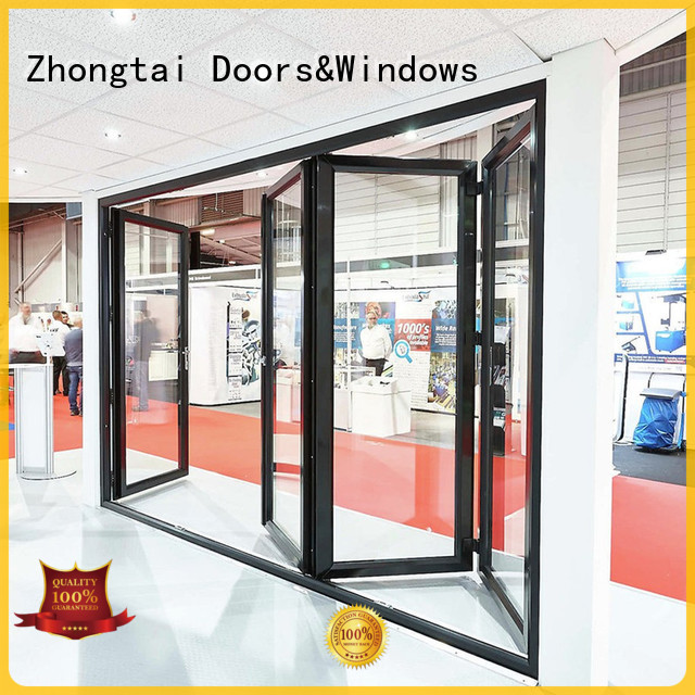 Zhongtai surface Aluminium Folding Door suppliers for hotel