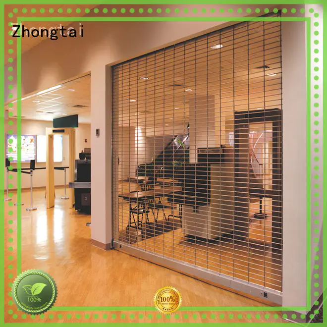 Zhongtai vertical security shutters with high quality for bank