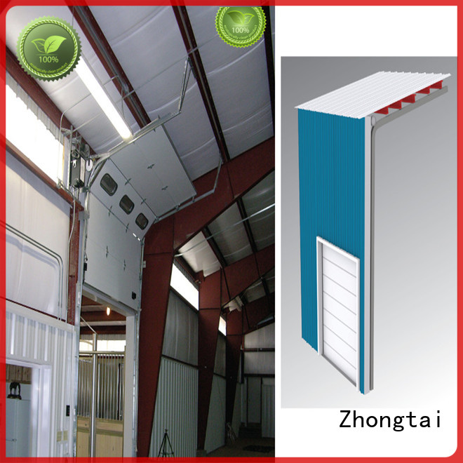 Zhongtai finished industrial garage doors manufacturers for workshop