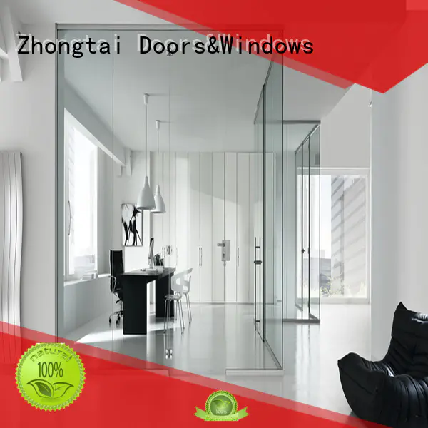 Zhongtai Top Frameless Glass Door factory for lavatory