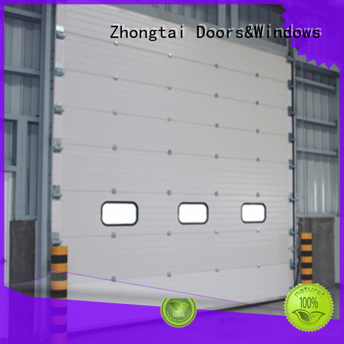 customize top aluminium industrial garage doors Zhongtai Brand company