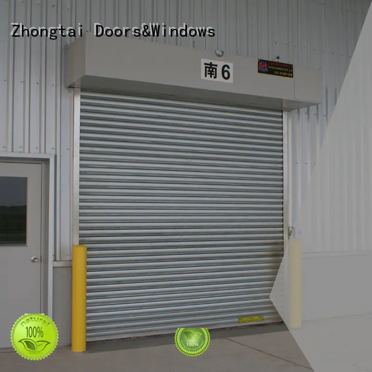 Zhongtai Latest steel roll up doors factory for garage