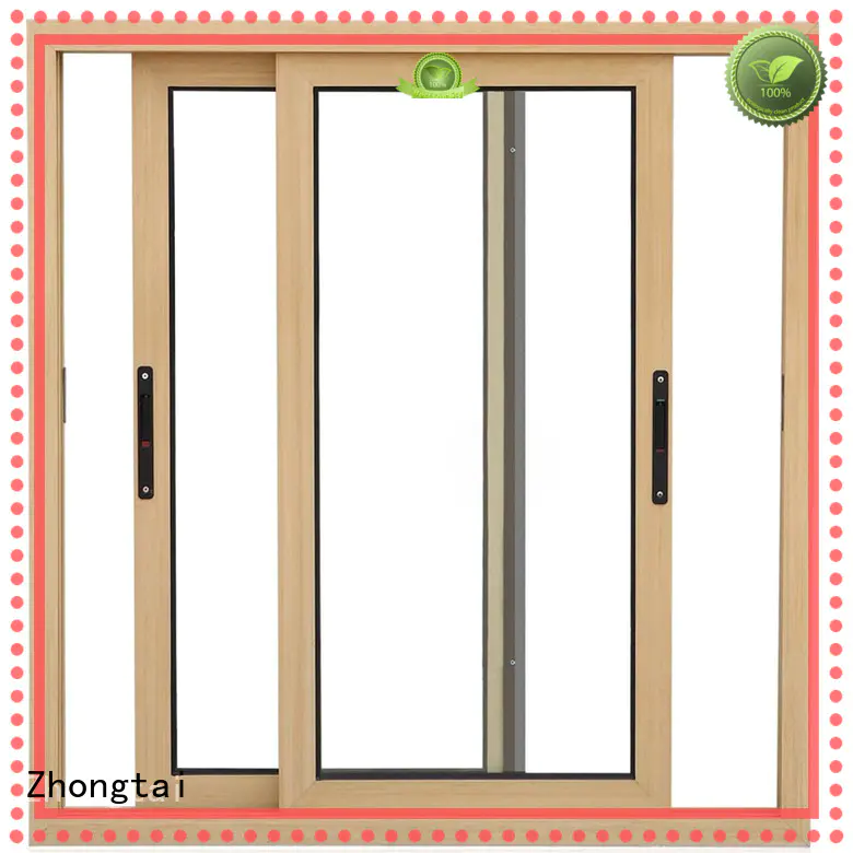 Zhongtai high quality aluminium sliding door suppliers for villa
