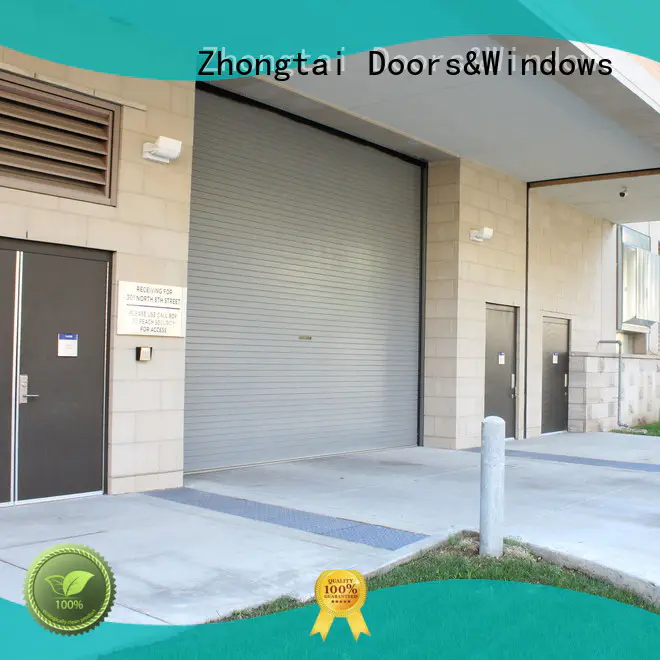 steel shop doors antioxidation durable high quality Zhongtai Brand steel roll up doors