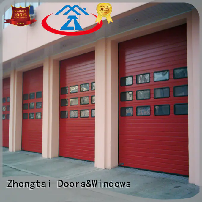 lifting industrial door company 50mm for automobile shop Zhongtai