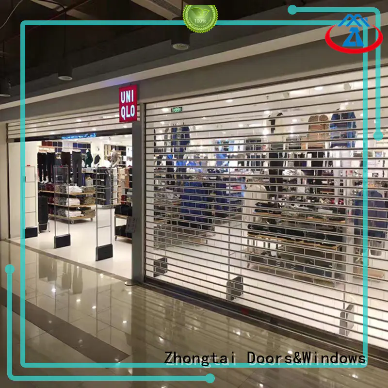 Zhongtai Latest shop shutter prices for sale for clothing store