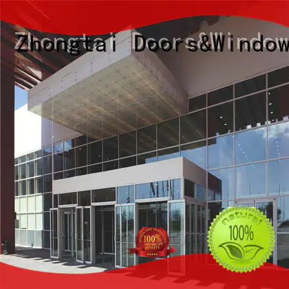 Zhongtai frame glass curtain wall suppliers for office