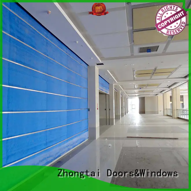 Zhongtai lateral fire safety door for sale for hypermarkets