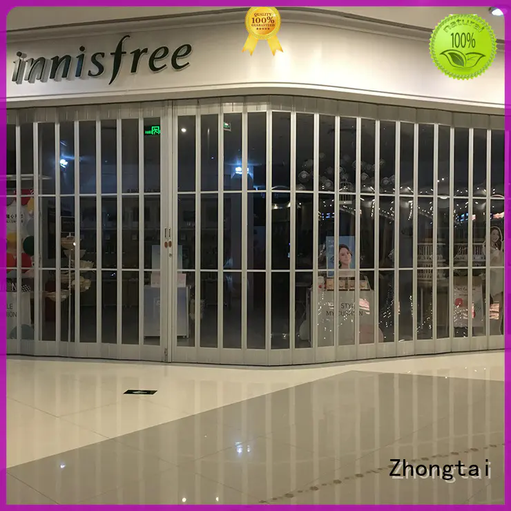 Zhongtai 25mm shop shutter factory for shopping mall