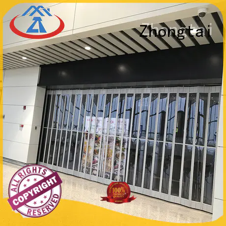 display transparent anti-theft polycarbonate overhead doors Zhongtai Brand