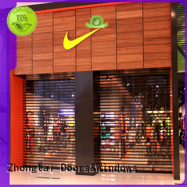 Zhongtai vision shop shutter prices suppliers for window display