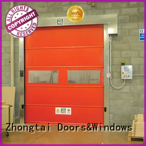 Zhongtai opening high speed doors supply for factory