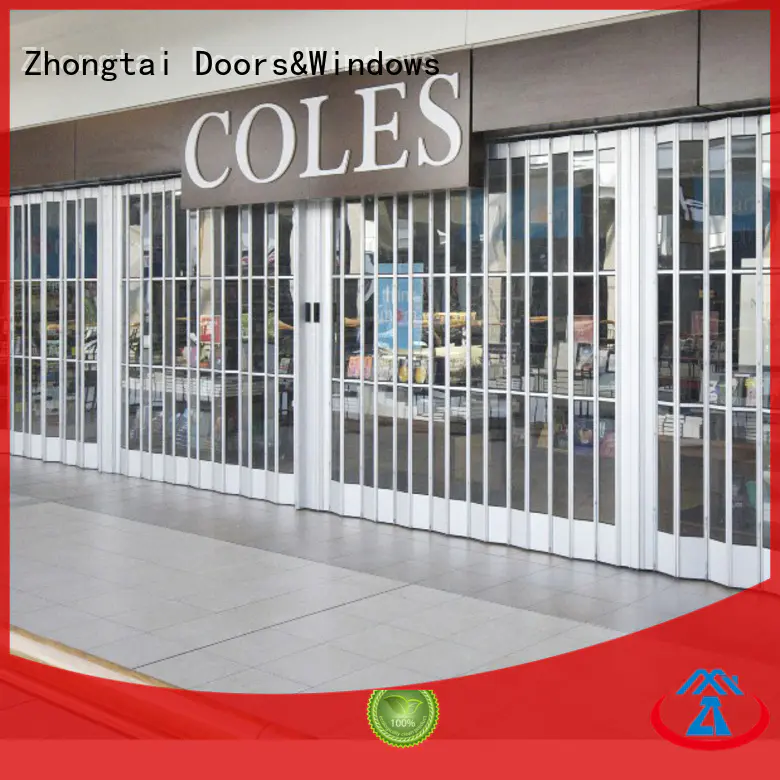 commercial folding door display fashionable Zhongtai company