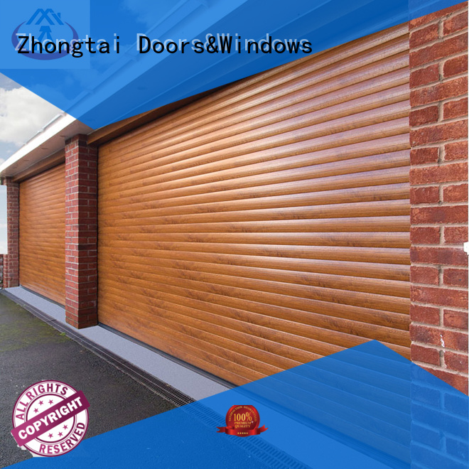 Zhongtai durable commercial metal doors with different opening ways for commercial shop