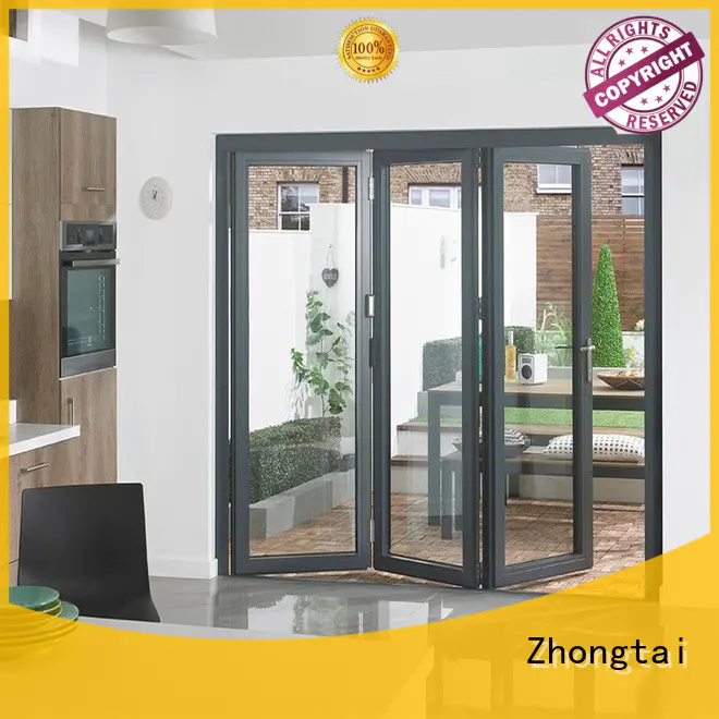 Hot Aluminium Folding Door frame Zhongtai Brand